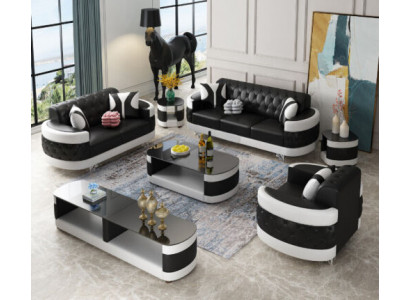 Woonkamerset Dressoir Salontafel Bijzettafel Tafel 7-delig Compleet Set