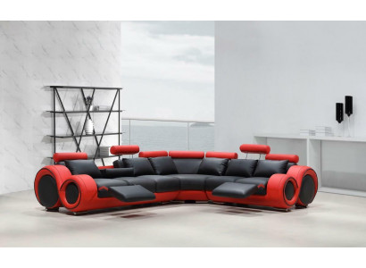 Ontwerperbankstel Woongroep Bank Hoekbank Leer Textiel Bekleding