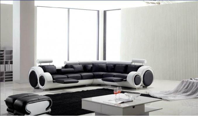 Ontwerperbankstel Woongroep Bank Hoekbank Leer Textiel Bekleding