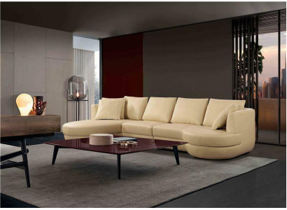 Leren bank Bankstel Nieuw Hoekbank Hoek Set Ontwerp Modern