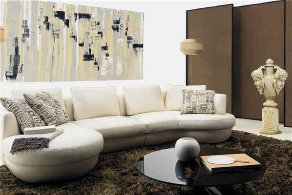 Leren bank Bankstel Nieuw Hoekbank Hoek Set Ontwerp Modern