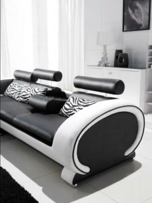 Hoekbank leren bank woonlandschap L-vorm decoratieve bank bank bekleding zit hoek