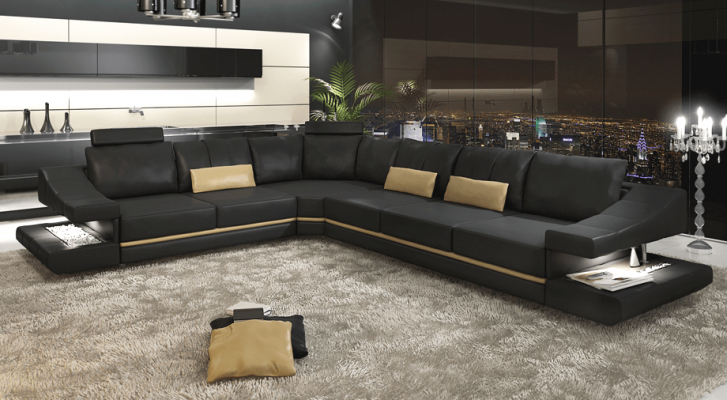 Leren bank hoekbank bank ontwerper gestoffeerde hoekbank bank banken sofa's.
