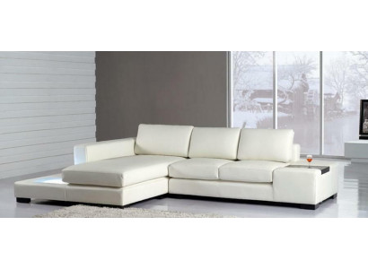 L Vorm Bank Bank Bekleding Set Ontwerp Woonlandschap Hoekbank Leder