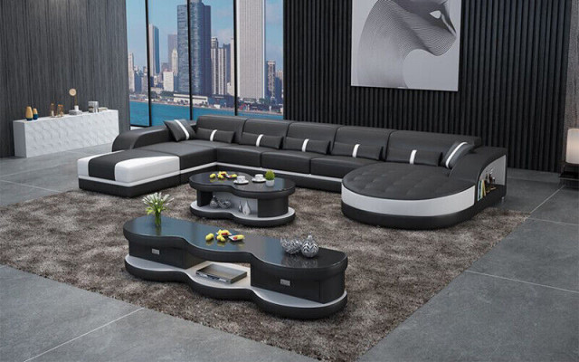 Sofa's U-vorm Sofa Bank Bekleding Woonlandschap Set Design Hoekbank