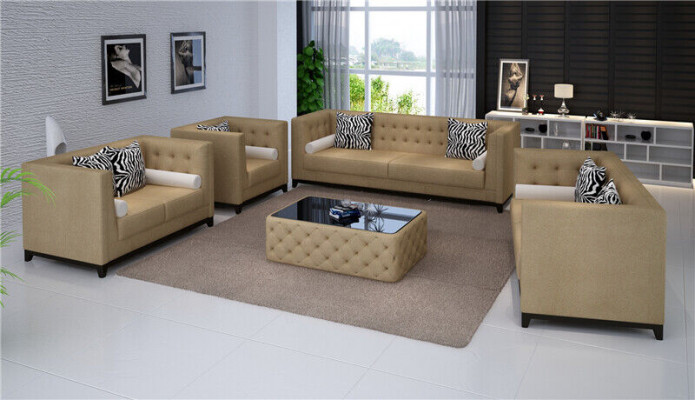 Sofaset leren bank bankbank bankbank zitbank set stoffering bank 3-delige fauteuil