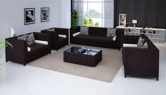Sofaset leren bank bankbank bankbank zitbank set stoffering bank 3-delige fauteuil