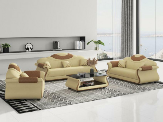 Sofaset 3+2+1 Zitsbanken Bankstel Ontwerp Moderne Banken Stof Nieuw
