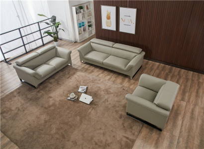 Bankstel leren bank bank bank bank bank bank bank 3-delig fauteuil