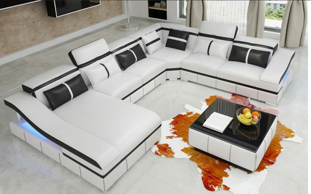 Luxury Corner Sofa U-Shaped Living Landscape Sofa Couch Upholstered Suite Modern Sofas New