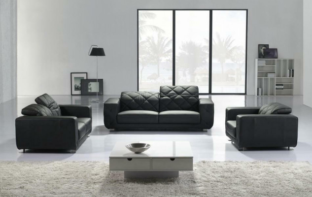 Leren bankstel, bankstel 3+2+1 zits set, decoratie bankstel, bankstel bank