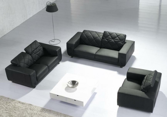 Leren bankstel, bankstel 3+2+1 zits set, decoratie bankstel, bankstel bank