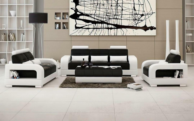 Moderne leren bankstel Bankstel 3+2+1 garnituren Design Bank xlmeubilair