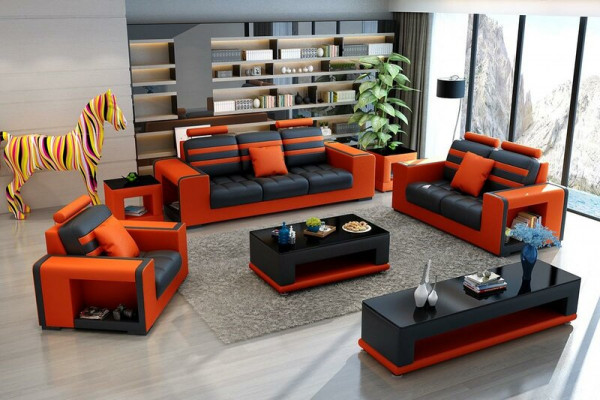 Luxe bankstel 3+2+1 zits woonlandschap bank bankstel bankstellen leer