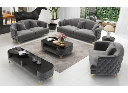 Luxe bankstel bank bekleding set zitbank 3-delige bankstel 321 zitplaatsen.