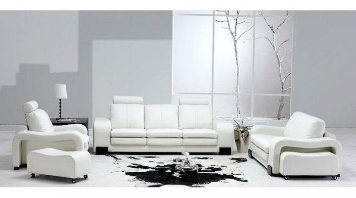 Leren bankstel zithoek 3+2+1 decoratieset meubelset gestoffeerd bankstel bank