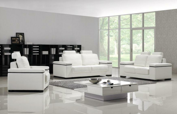 Sofagroep 3+2+1 zits set Designbankstellen Beklede lederen relaxbankstellen.