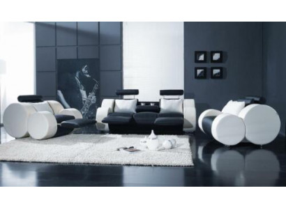 Sofagarnituur Set Ontwerp Bankstellen Bekleding Leer 311 Zits Banken