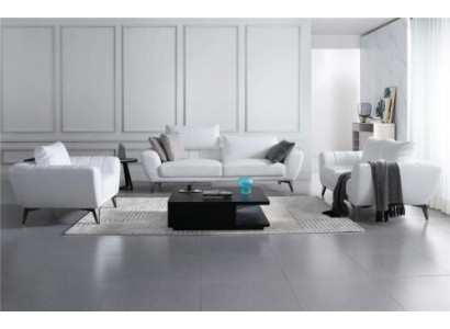 Lederen set compleet - Luxe designerbanken woonkamer zitmeubelen