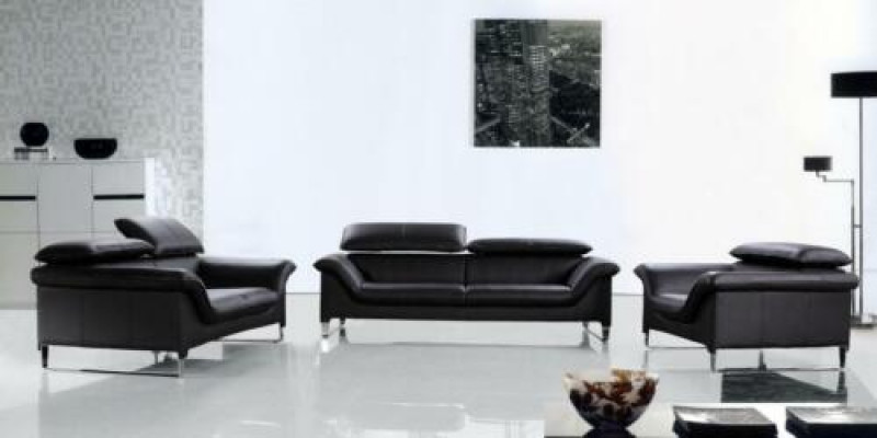 Lederen bank bank woonlandschap 3+1+1 zits garnituur Modern design bankstel