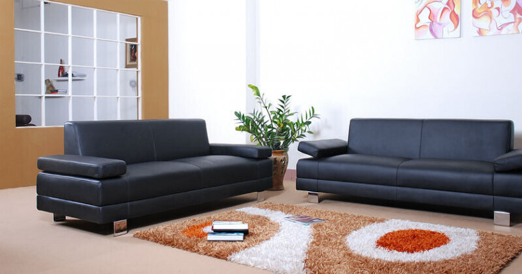 Sofaset Design Bankstellen Banken 3-zits Set Leren Bankstel garnituren
