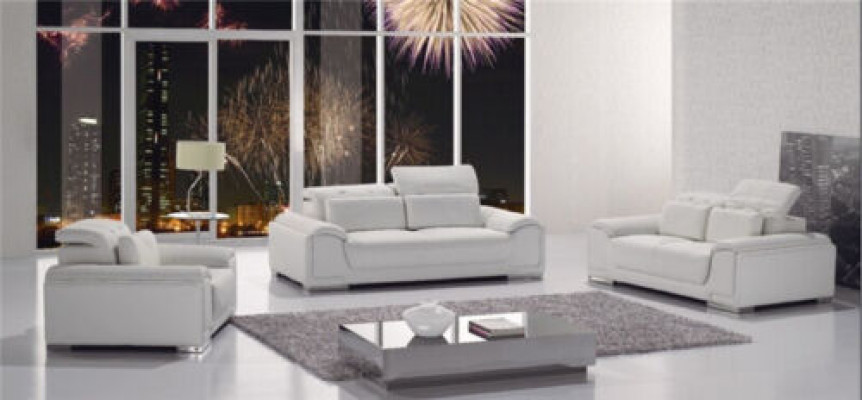 Sofagarnituur Ontwerp Banken Bankstellen Bekleding 3-zits Bankstel Set Leer