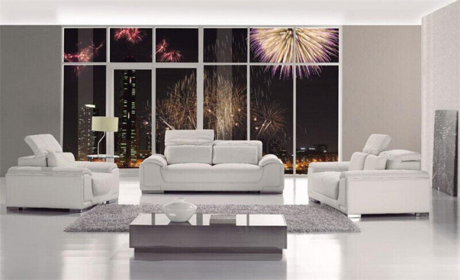 Sofagarnituur Ontwerp Banken Bankstellen Bekleding 3-zits Bankstel Set Leer