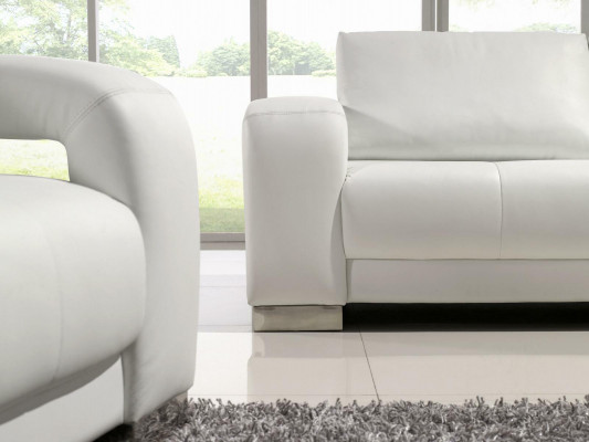 Sofaset Ontwerp Banken Bekleding Leer 3-zits Bankstel Set Leer