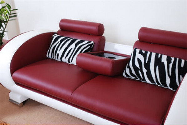 Bankstellen Moderne banken Bekleding Leer 311 Zits bankstel Sets