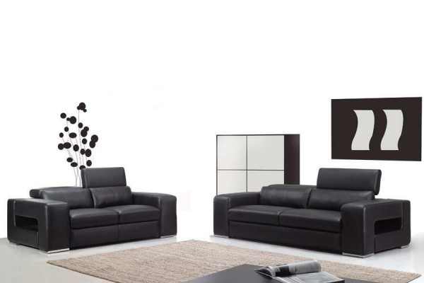 Sofaset Ontwerp Bankstellen Banken Bekleding Leer 3-Zits Setten