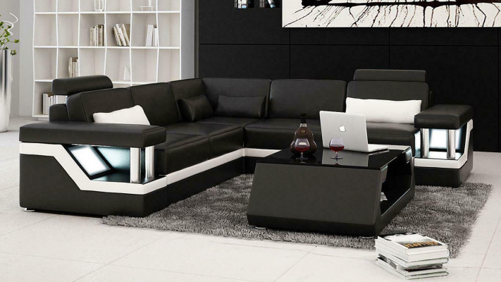 Eckbankstellen Leder Bank Bekleding Zithoek Designer Zitbank met bekleding Bank