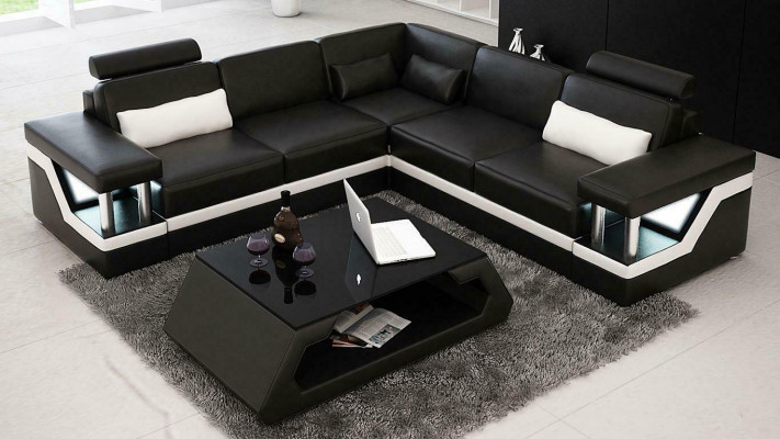 Eckbankstellen Leder Bank Bekleding Zithoek Designer Zitbank met bekleding Bank
