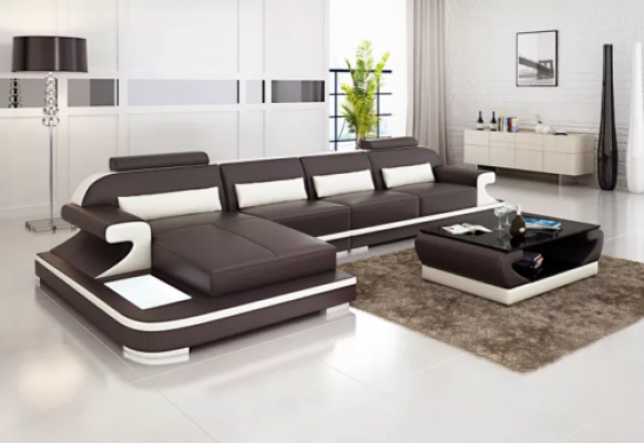 Leer hoekbank zitbank gestoffeerde bank zitbank bank hoekbank woonlandschap