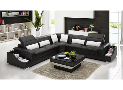 Leren bank hoekbank gestoffeerde bank bank woonlandschap bekleding hoekbank.  Leren bank hoekbank gestoffeerde bank bank woonlandschap bekleding hoekbank.