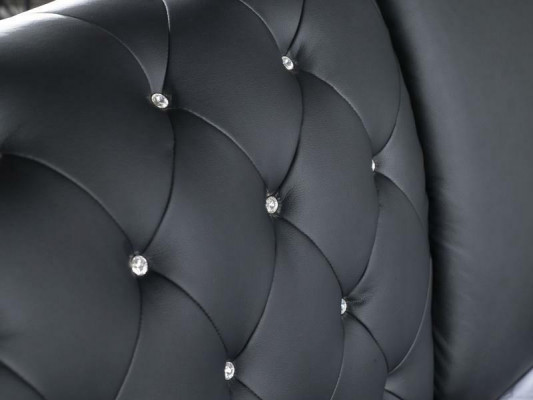 Chesterfield bed Design Klassieke bedden Dubbel lederen gestoffeerde slaapkamer.