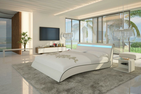 Designbedden Dubbel Huwelijk Modern Hotel Frame Slaapkamer Leer