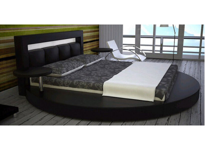 Rond bed Rond ontwerp Bedden Leer Hotel Dubbel Frame Luxe Slaap