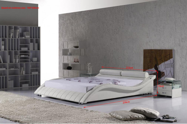 Slaapkamer Bed Modern Gebogen Bed Design Tweepersoons 180x200