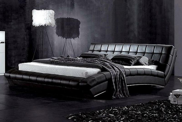 Bedden Bedden Bekleding Dubbel Huwelijk Luxe Leder Moderne Designer Slaapkamer