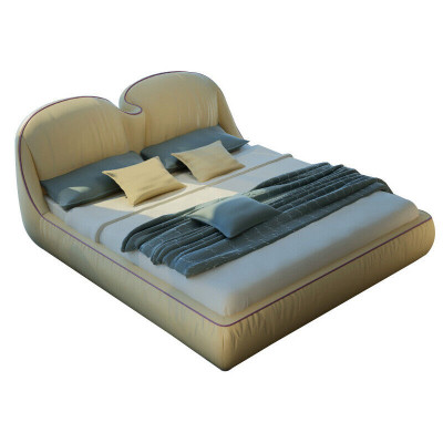 Ontwerp bedden Leren bed Dubbel Luxe Huwelijk Modern Hotel Frame Slaap