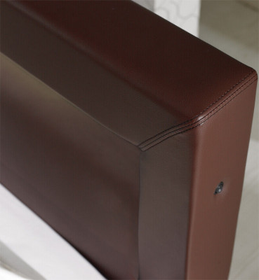 Leder Bed Bekleding Ontwerp Luxe Tweepersoons Hotel Slaapkamer Huwelijksbedden