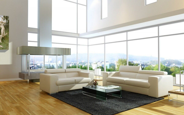 Leren bankstel bankstel 3-zits set bankstel bekleding bank bank ontwerpersbank