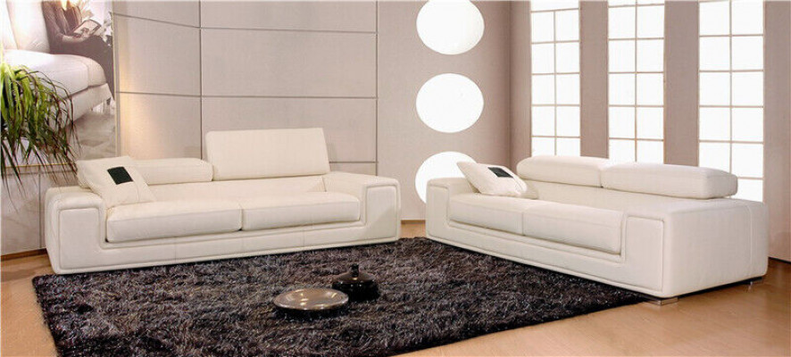 Set van 3-zits Lederen Bankstel Bankstel Bankstel Bankstel Bankstel Designerbank Nieuw