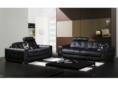 Sofasetgroep, set bankstellen, banken, gestoffeerd leer, 32 zitcombinaties