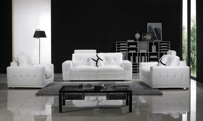 Sofasetgroep, set bankstellen, banken, gestoffeerd leer, 32 zitcombinaties