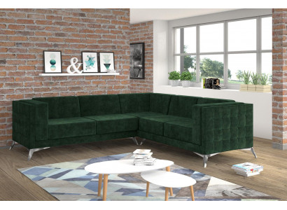 Sofa L-vorm Chesterfield Bank Woonkamer Set Design Klassiek