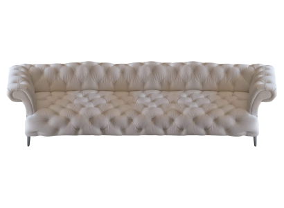 Chesterfield Wit Viersitzer Leren Nieuw Bankstel Meubel Modern Woonkamer