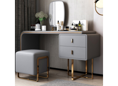 Klassieke make-uptafel. Spiegel luxe console ladekast slaapkamer