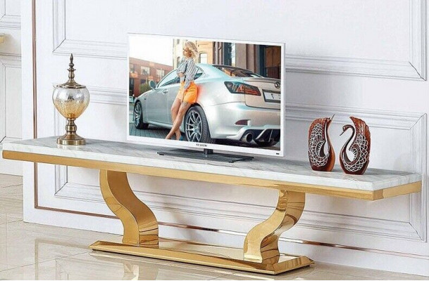 Modern dressoir tv-rek Roestvrijstalen ladekast Nieuw console opbergkast