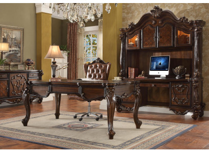 Edele luxe kantoorset, bureau + stoel + computertafel